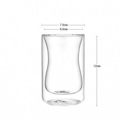 Fissman stiklinių su dvigubomis sienelėmis rinkinys IRISH, 200 ml, 6444 2