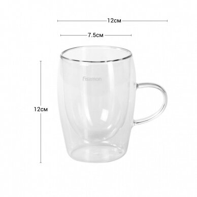 Fissman puodelių su dvigubomis sienelėmis rinkinys RAF, 300 ml, 6443 3