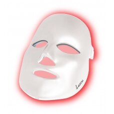 LED šviesos terapijos kaukė veidui, balta BEOSOMSR11WH