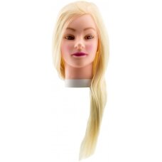 Manekeno galva XUCTM008 sintetiniais šviesiais plaukais, ilgis 45-50 cm