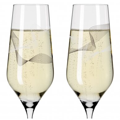 Taurių rinkinys šampanui Kristallwind 2vnt. 250ml 3711002 2